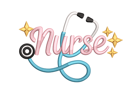 A Professional Review of Nurse Script with Stethoscope Embroidery