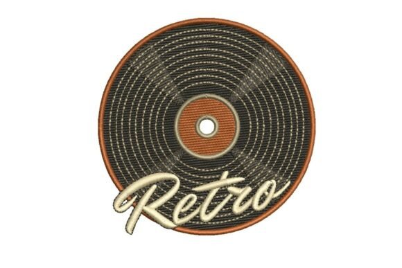 A Retro Vinyl Record Design for Handmade Music Gifts