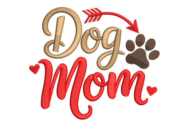 Charming Dog Mom – Heart Arrow Paw Design