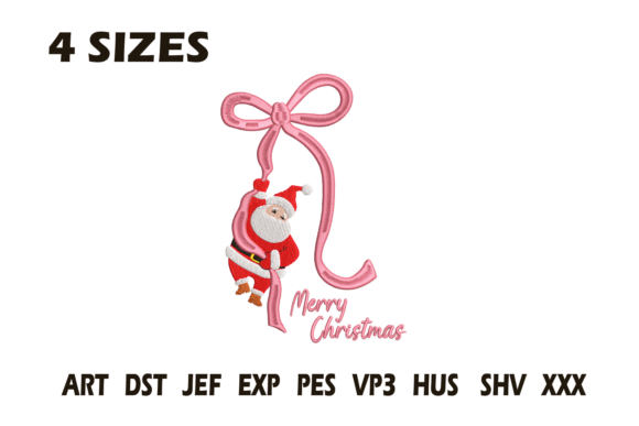 Charming Letter L Santa Christmas Monogram