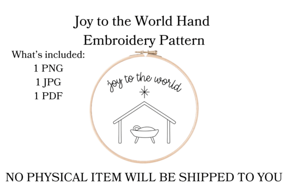 Joy to the World Embroidery Pattern Review for Boutique Apparel