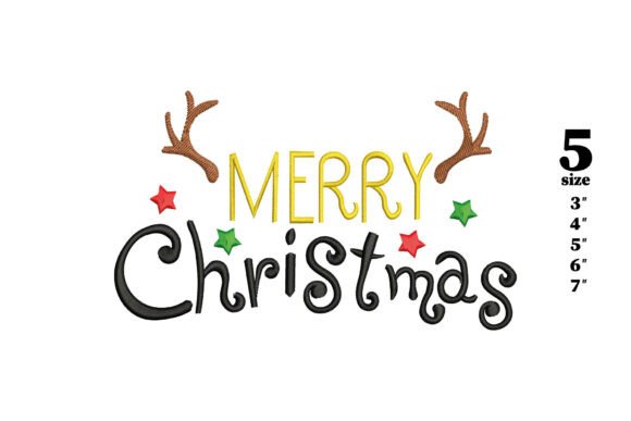 Merry Christmas with Antlers and Stars Review