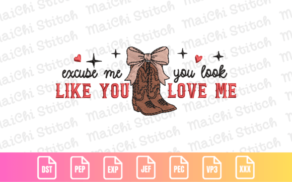 Review: The Cute Cowboy Boot with Bow Embroidery Design