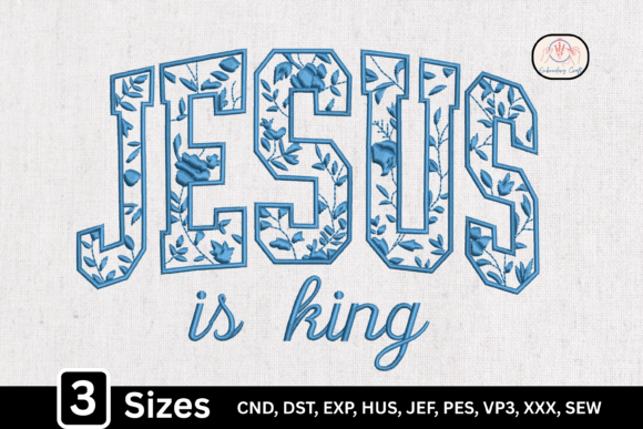 Reviewing the Blue Toile Floral Pattern Jesus is King Design